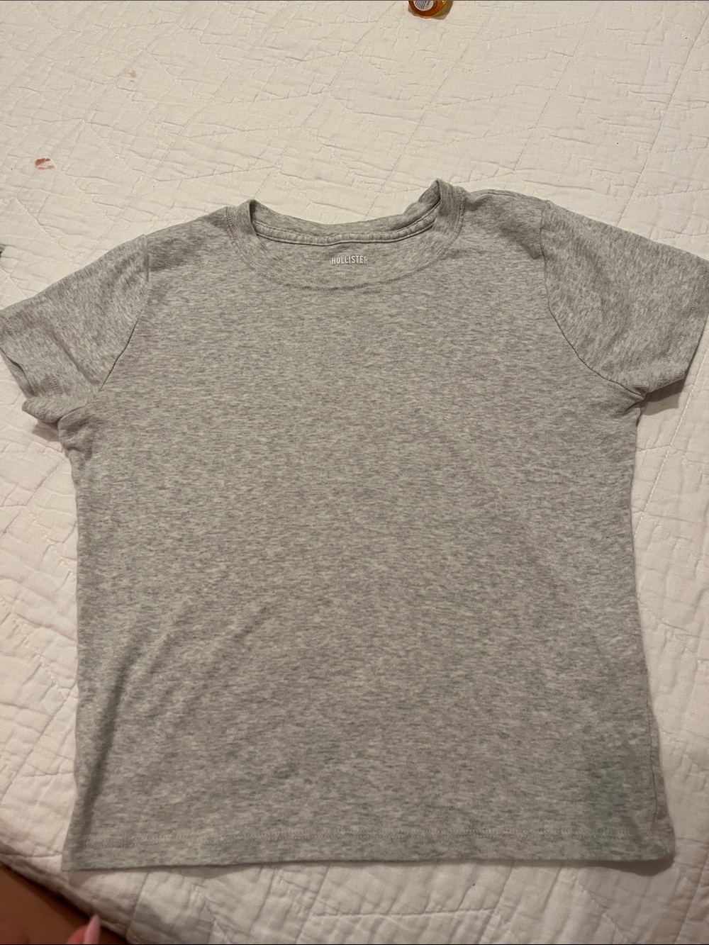 Hollister Light Heather Gray Short Sleeve Tee